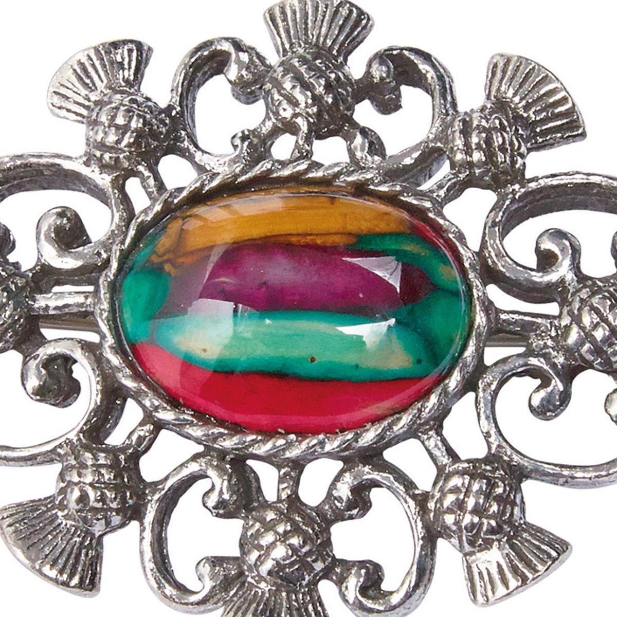 Multi Thistle Brooch