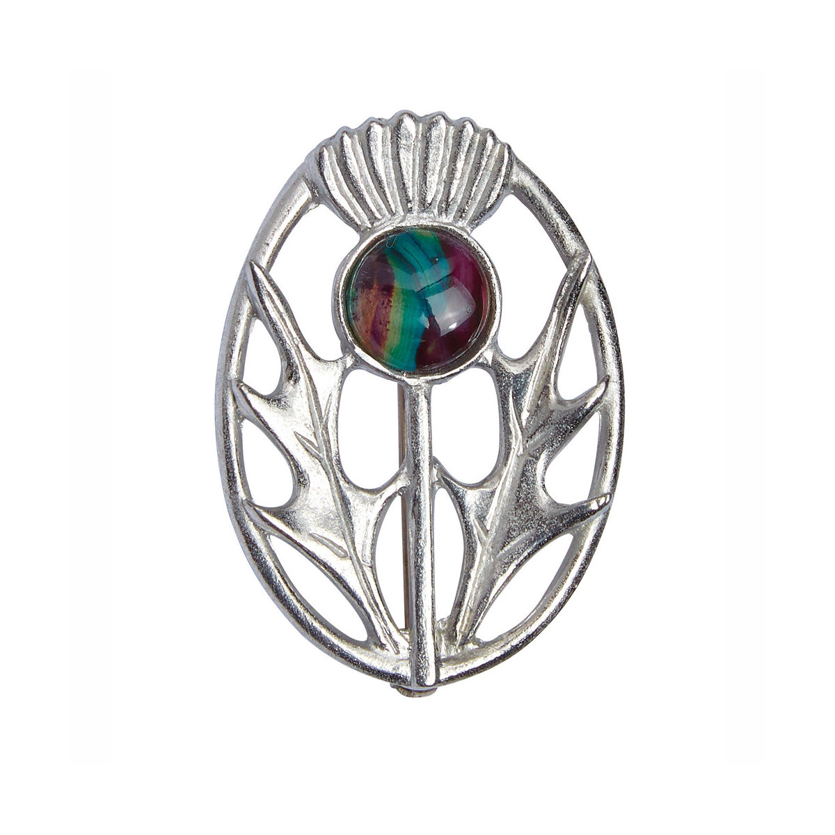 Modern Thistle Brooch