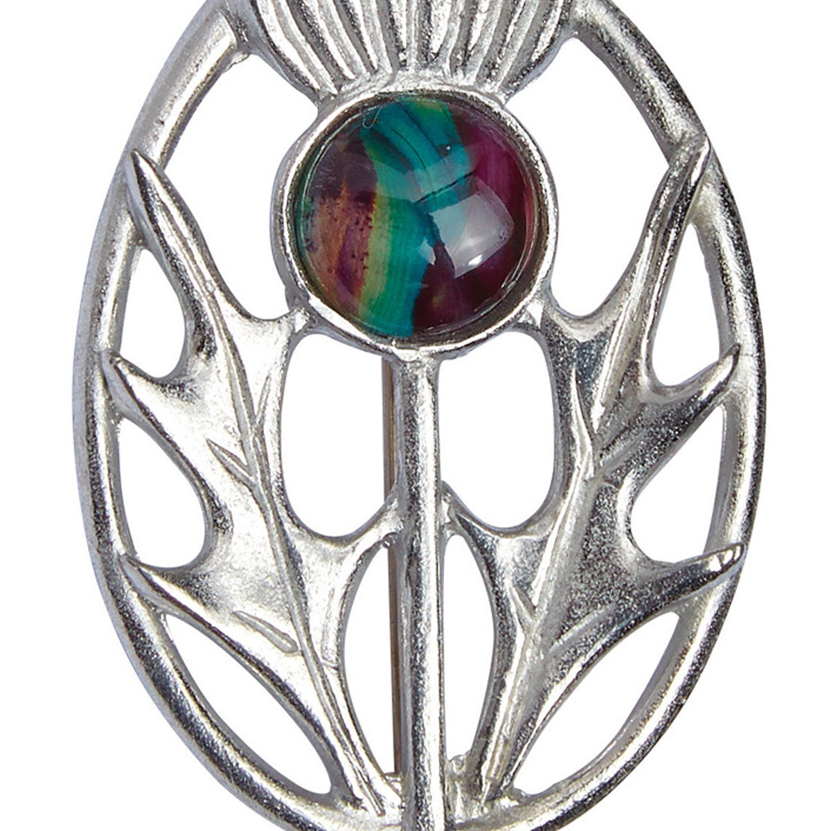 Modern Thistle Brooch