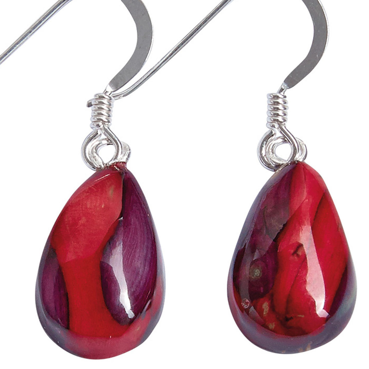 Tear Drop Heather Earrings