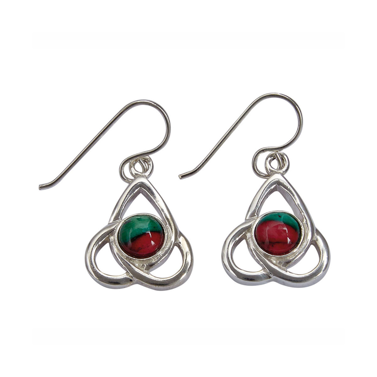 Celtic Knot Silver Earrings