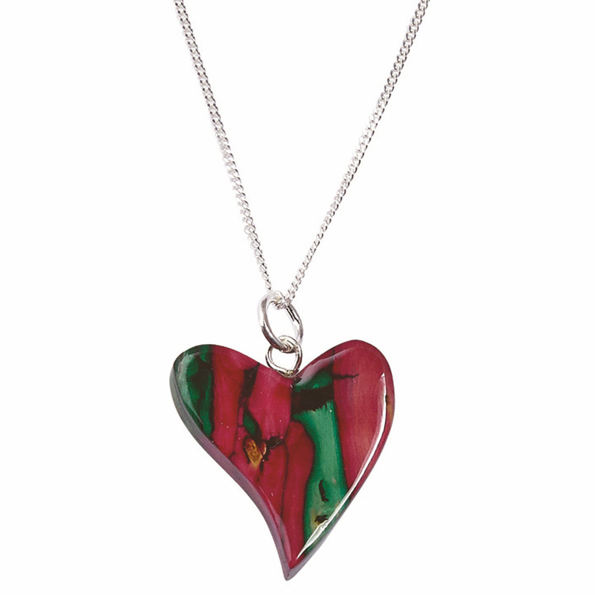 Quirky Heart Heather Pendant