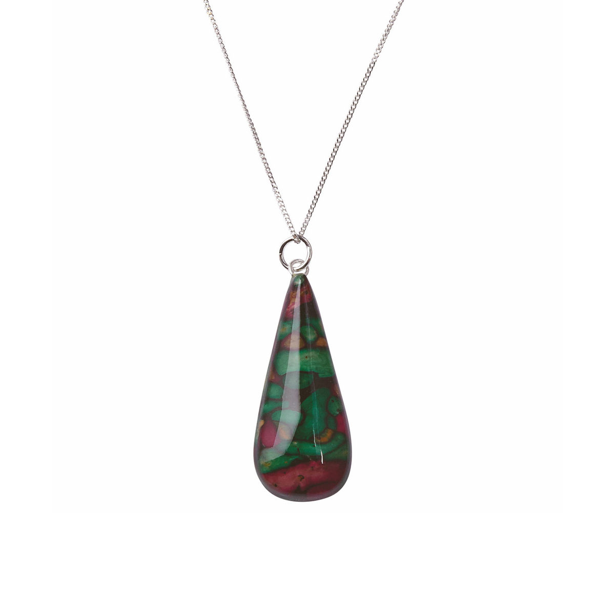 Tear Drop Heather Pendant