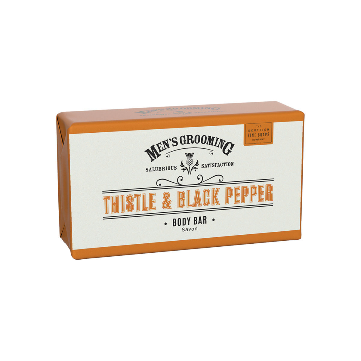 The Scottish Fine Soaps Company Men's Grooming Thistle And Black Pepper Body Bar - Body Cleansing