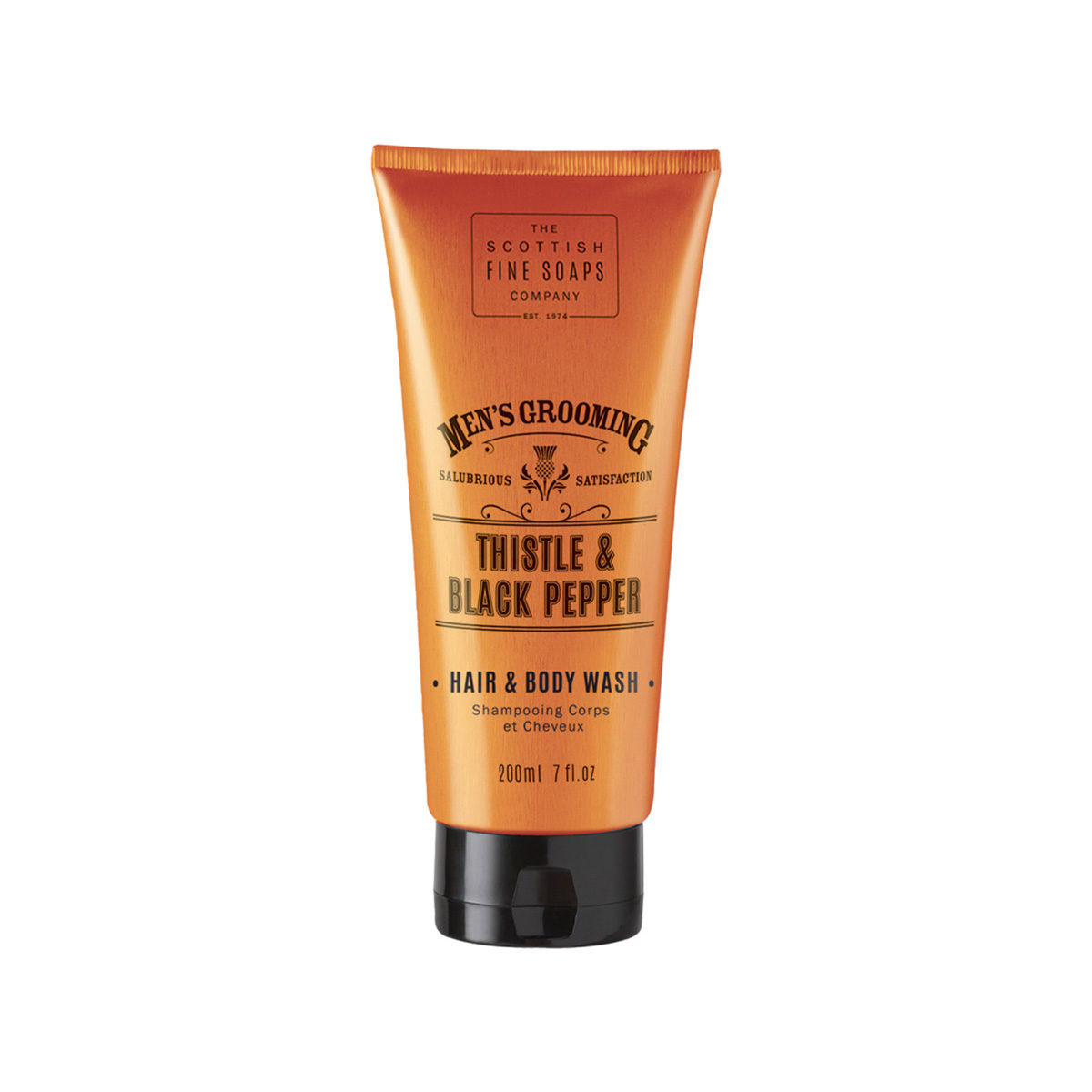 The Scottish Fine Soaps Company Men's Grooming Thistle And Black Pepper Hair & Body Wash - Cleansing Gel