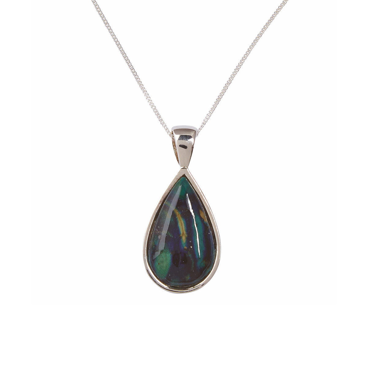 Tear Drop Silver Pendant