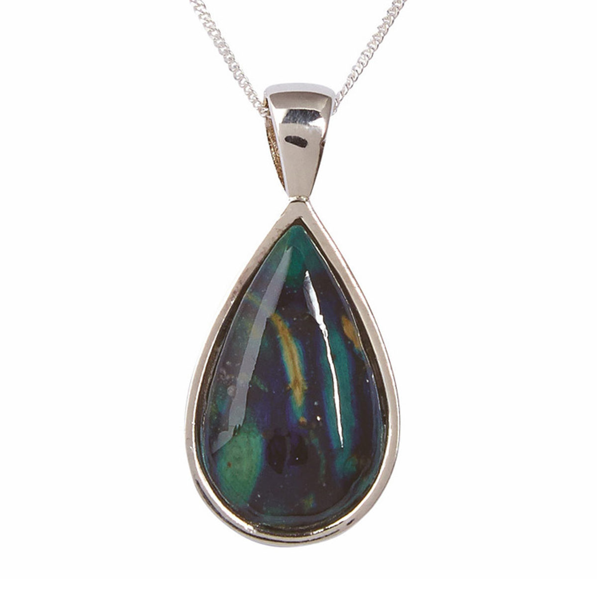 Tear Drop Silver Pendant