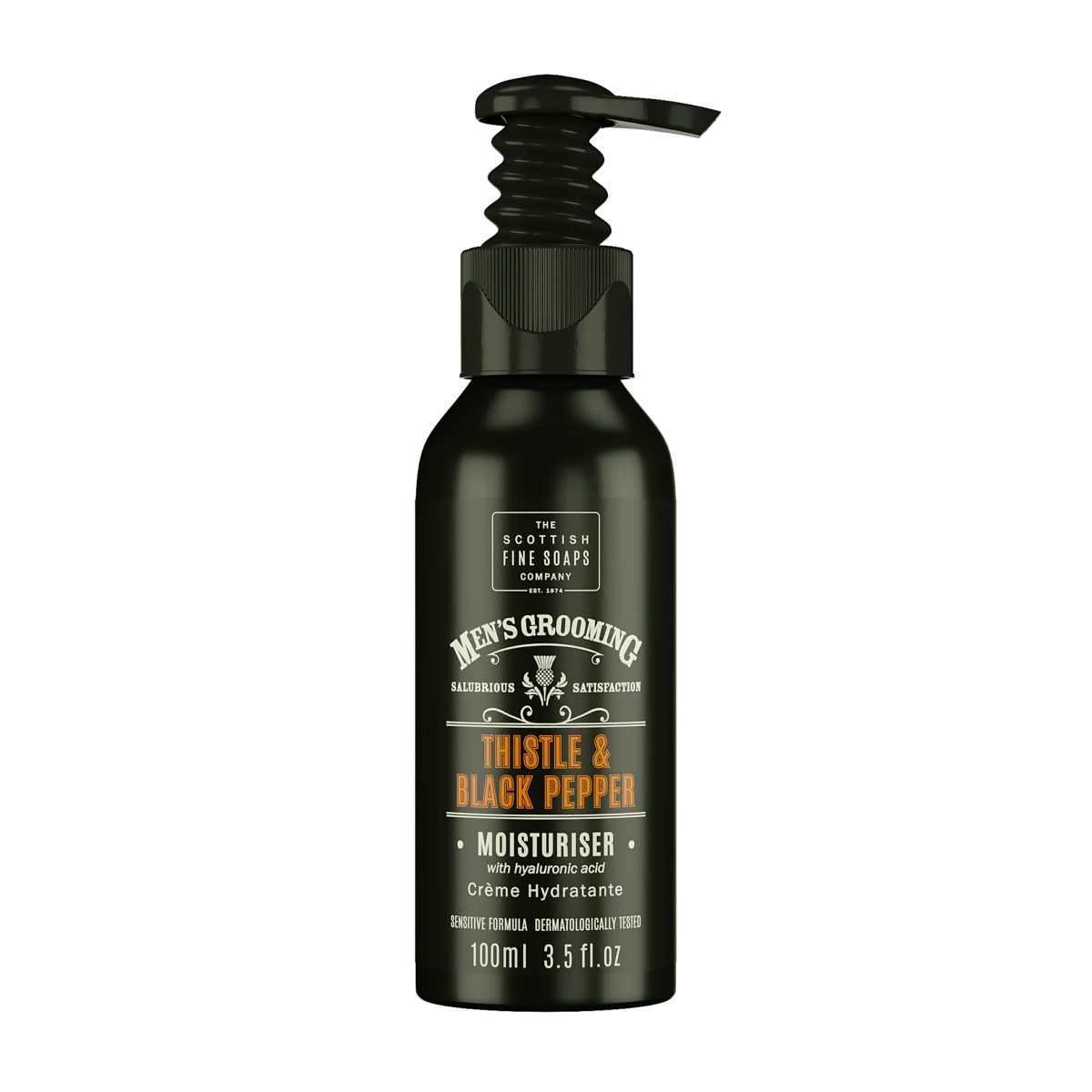 The Scottish Fine Soaps Company Men's Grooming Thistle And Black Pepper Moisturiser - Hydrating Formula