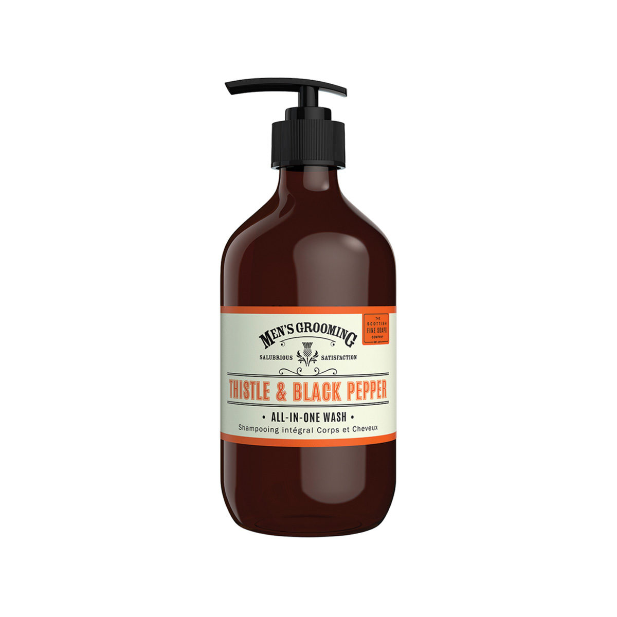 The Scottish Fine Soaps Company Men's Grooming Thistle And Black Pepper All-In-One Wash - Versatile Cleanser