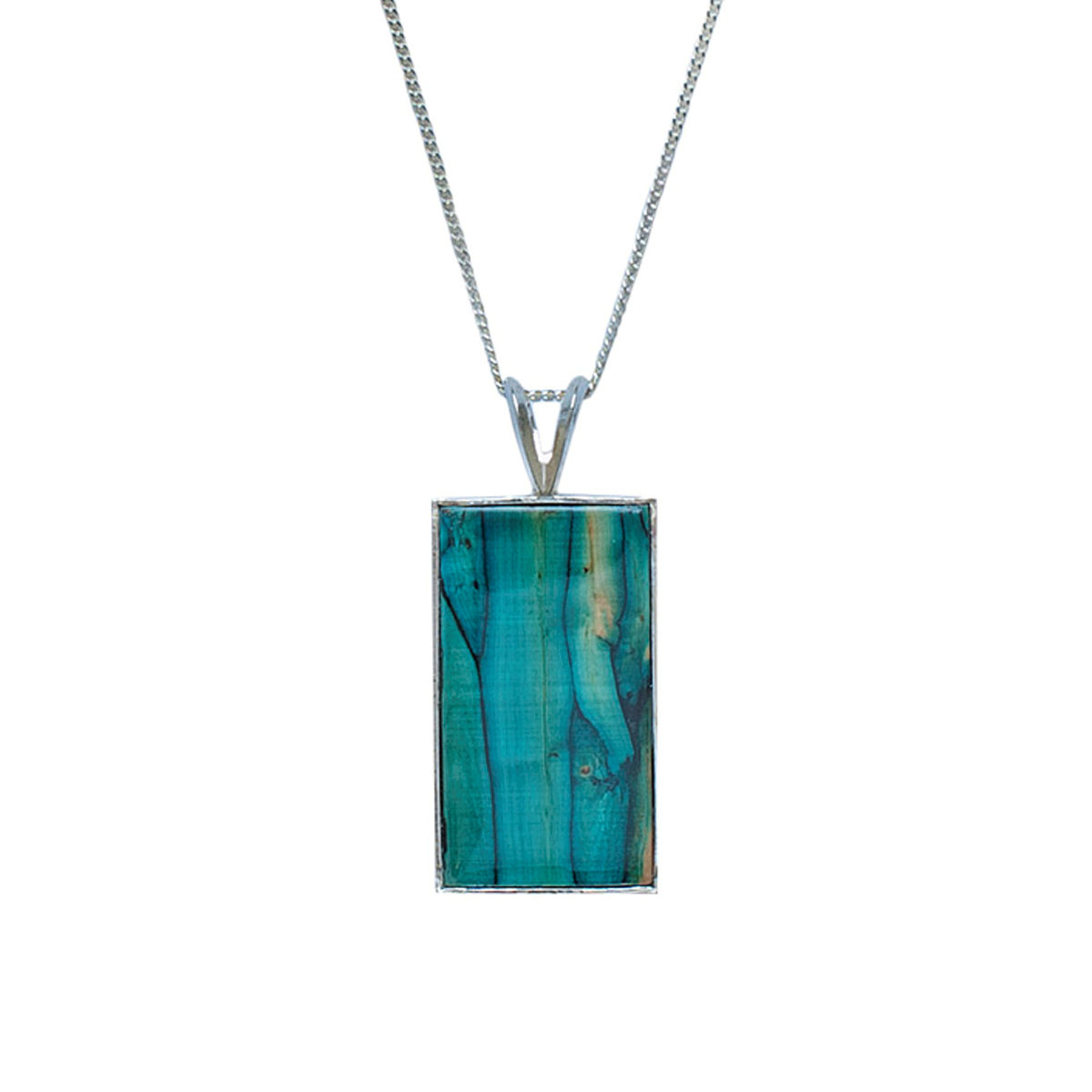 Rectangle Silver Pendant