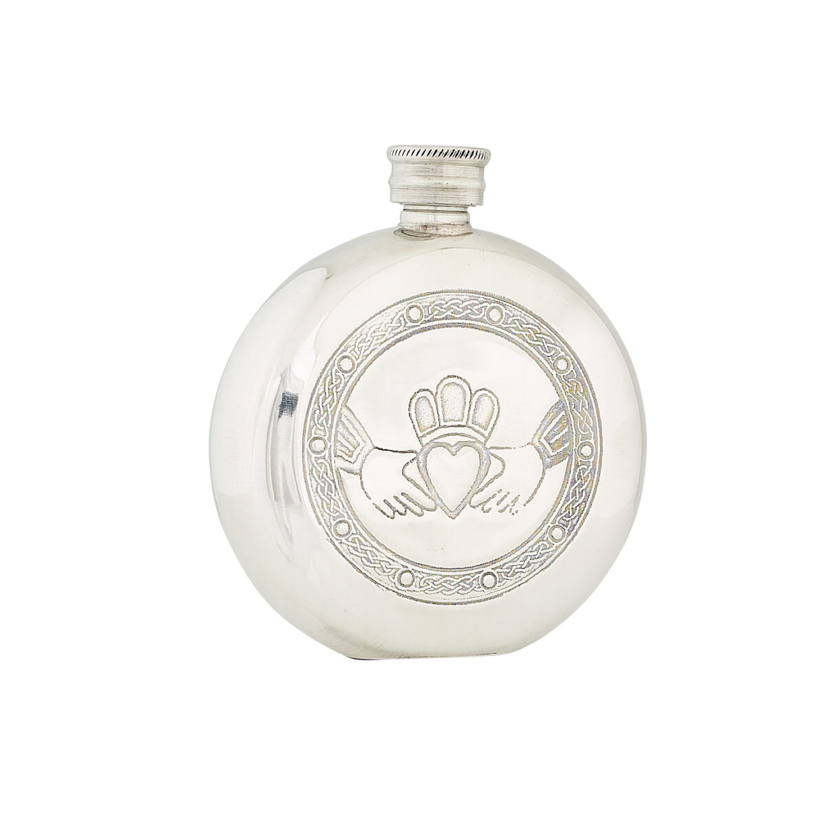 6oz Claddagh Pewter Flask