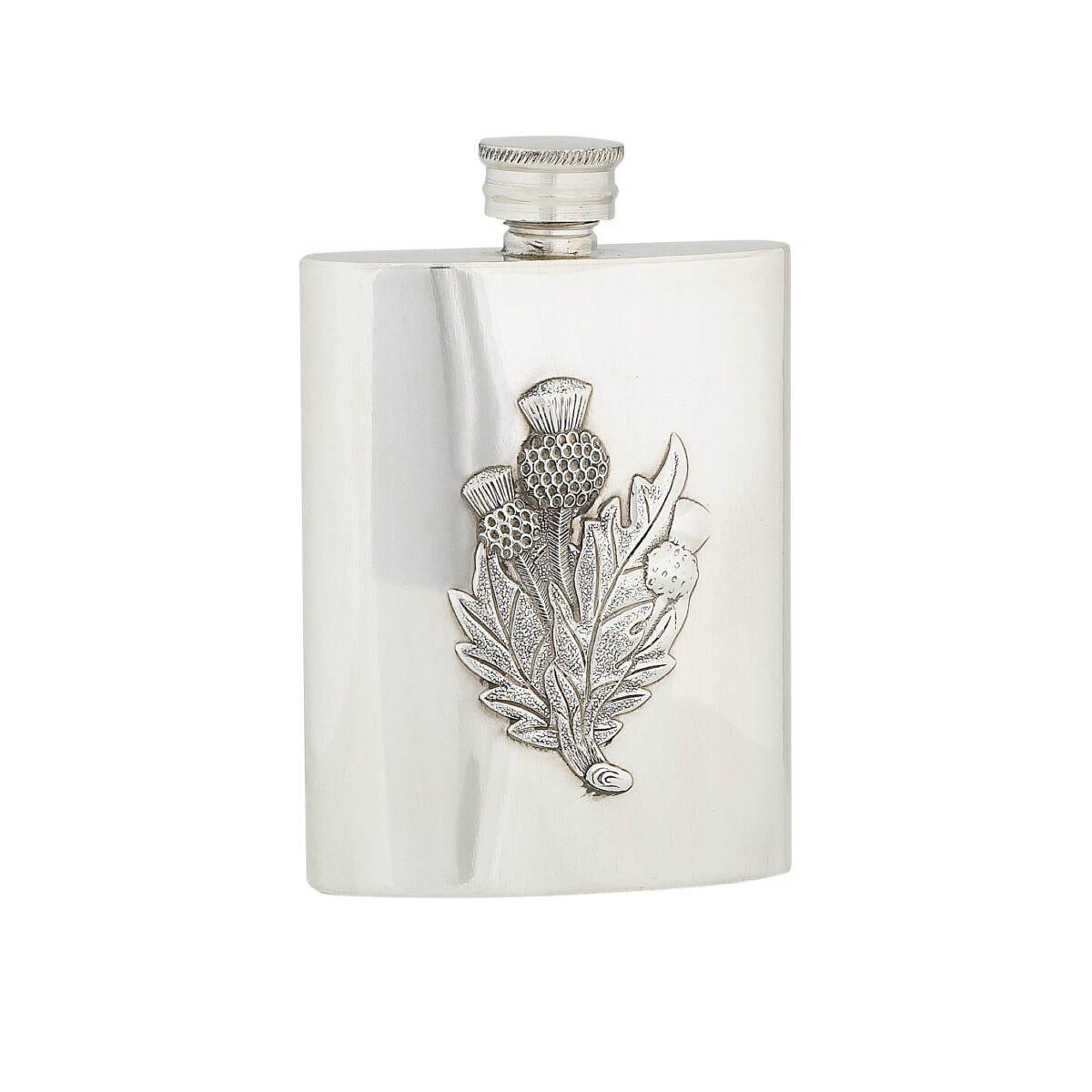 4oz Thistle Pewter Flask