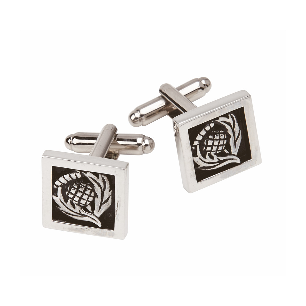 Square Thistle Cufflinks