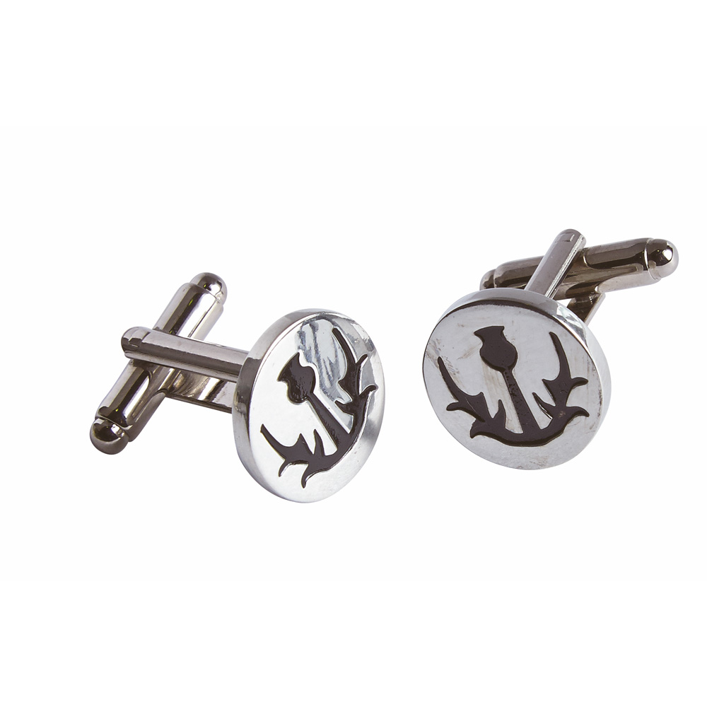 Simple Thistle Cufflinks