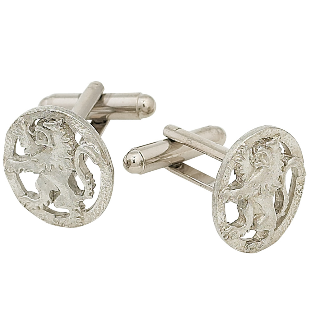 Lion Rampant Polished Cufflinks