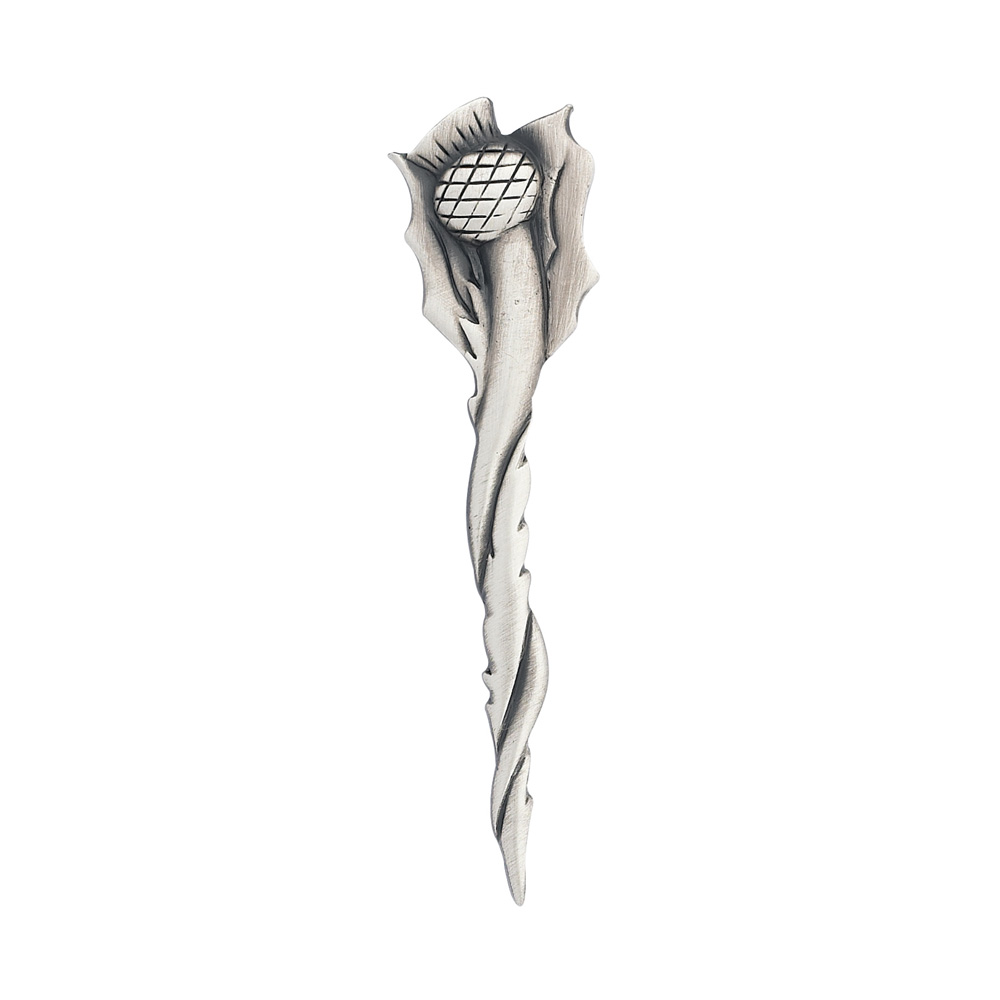 Long Twist Scottish Thistle Matt Kilt Pin