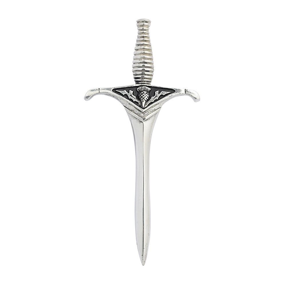 Scottish Thistle Sword Kilt Pin