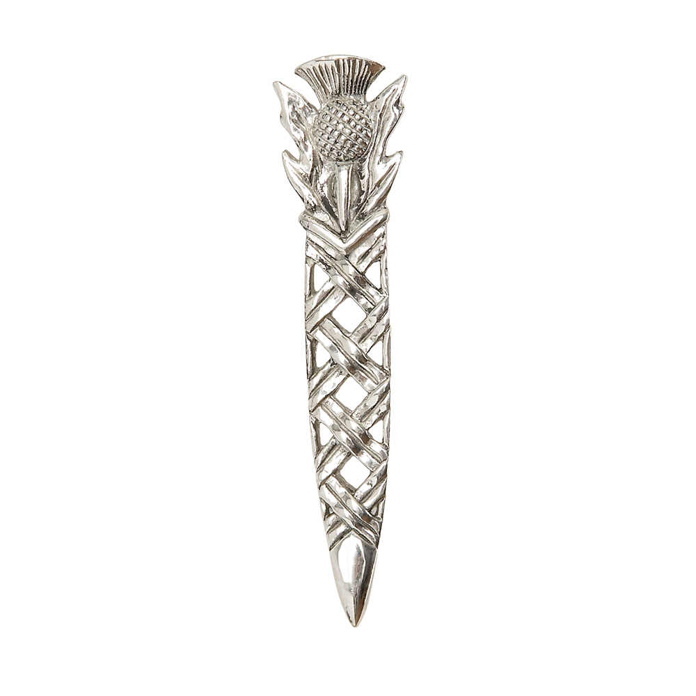 Thistle Weave Kilt Pin