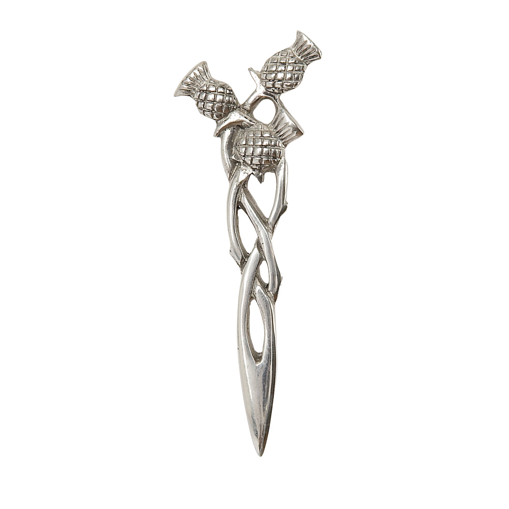 Three Scottish Thistles Kilt Pin