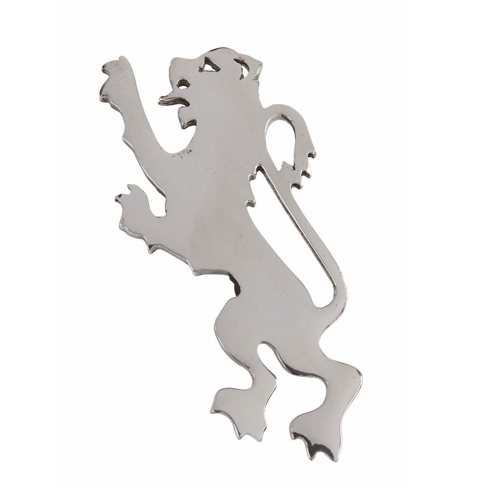 Modern Lion Rampant Polished Kilt Pin - Image 2