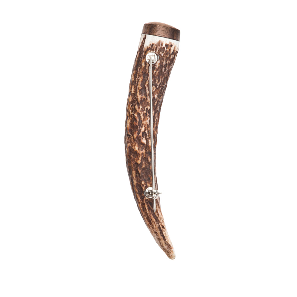 Staghorn Walnut Kilt Pin