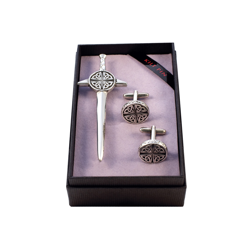 Celtic Kilt Pin & Cufflink Set