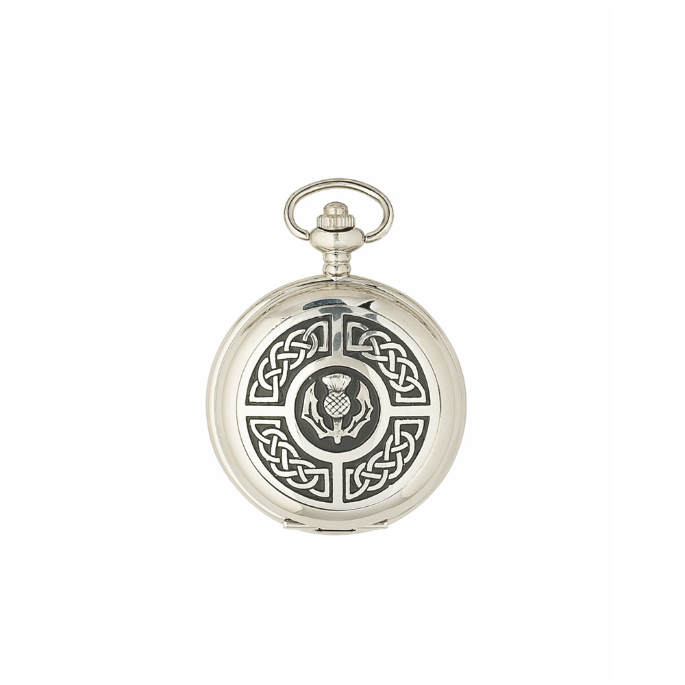 Celtic & Thistle Mechanical Pocket Watch