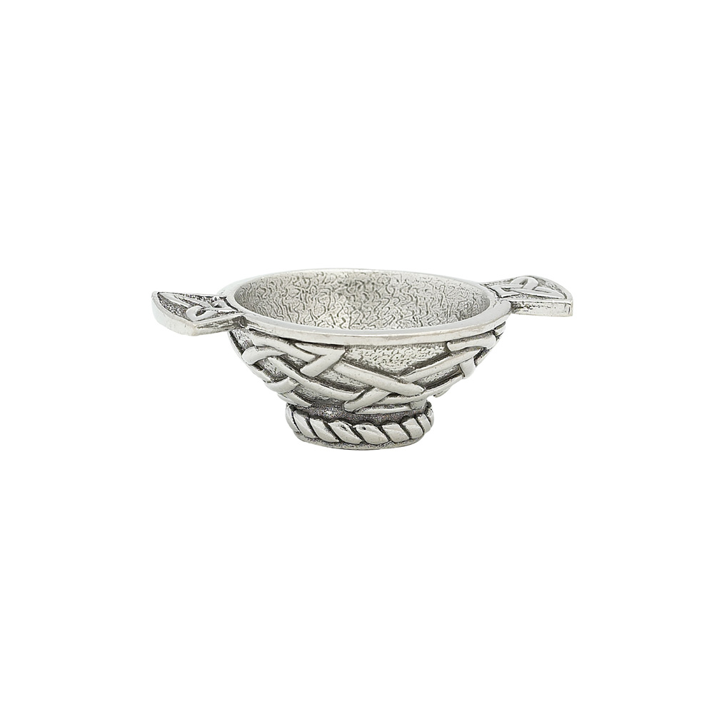 1.75" Celtic Knot Mini Pewter Quaich