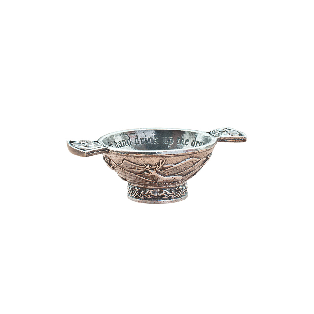 1.75" Thistle Mini Pewter Quaich