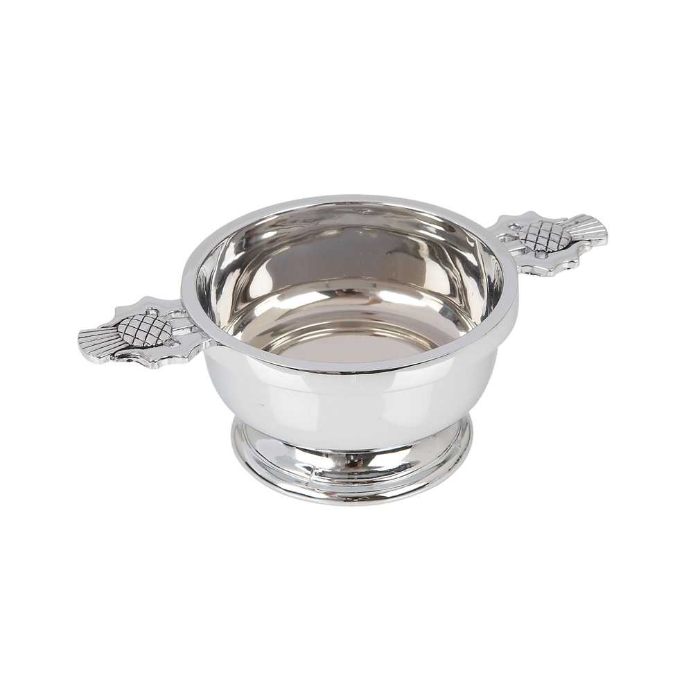 3" Thistle Chrome Plated Quaich