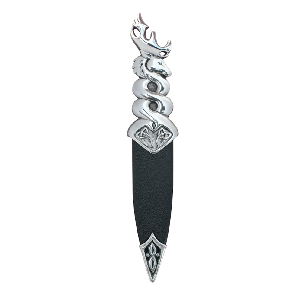 Glenfinnan Polished Pewter Sgian Dubh