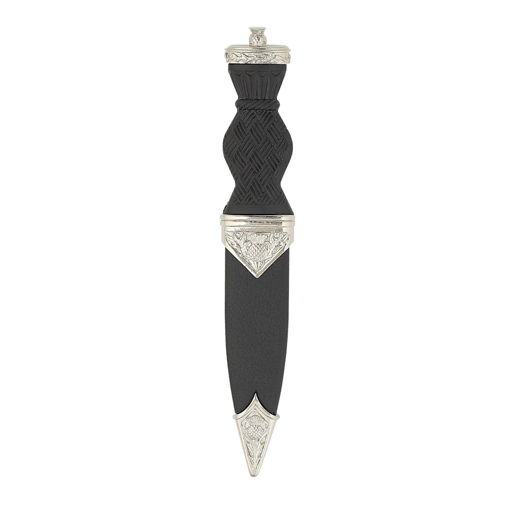 Nevis Thistle Sgian Dubh With Plain Top