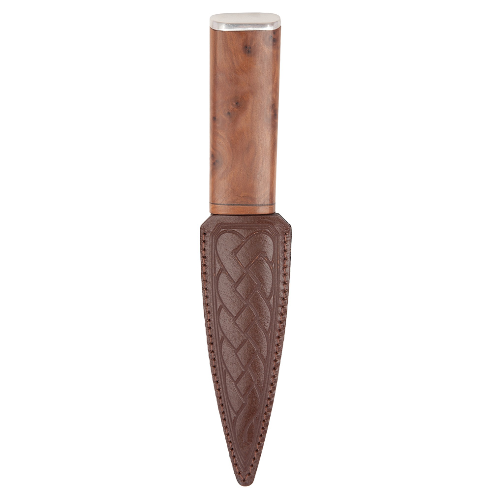 Thuya Burl Arisaig Sgian Dubh With Pewter Cap