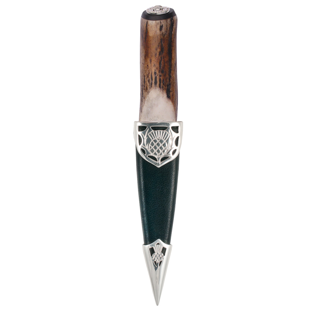 Staghorn Sterling Silver Sgian Dubh