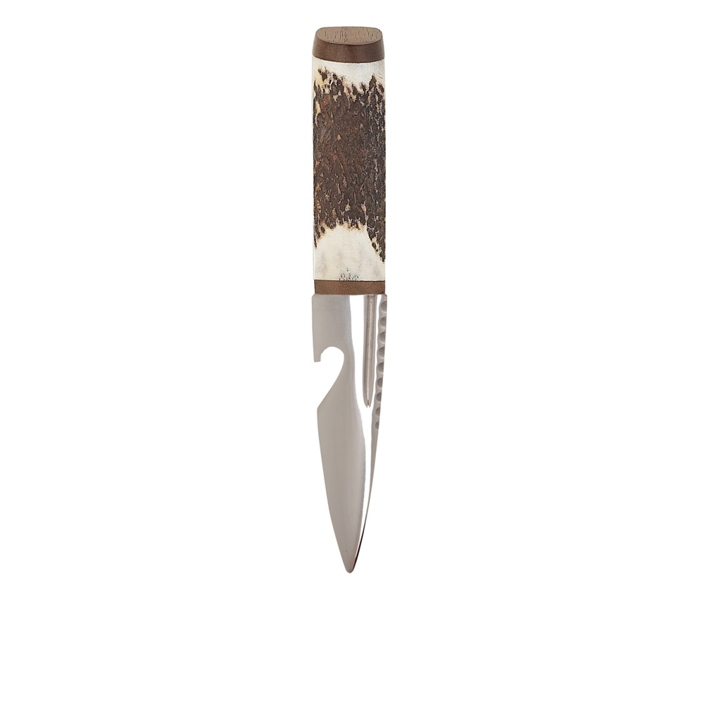 Staghorn Bottle Opener Sgian Dubh With Walnut