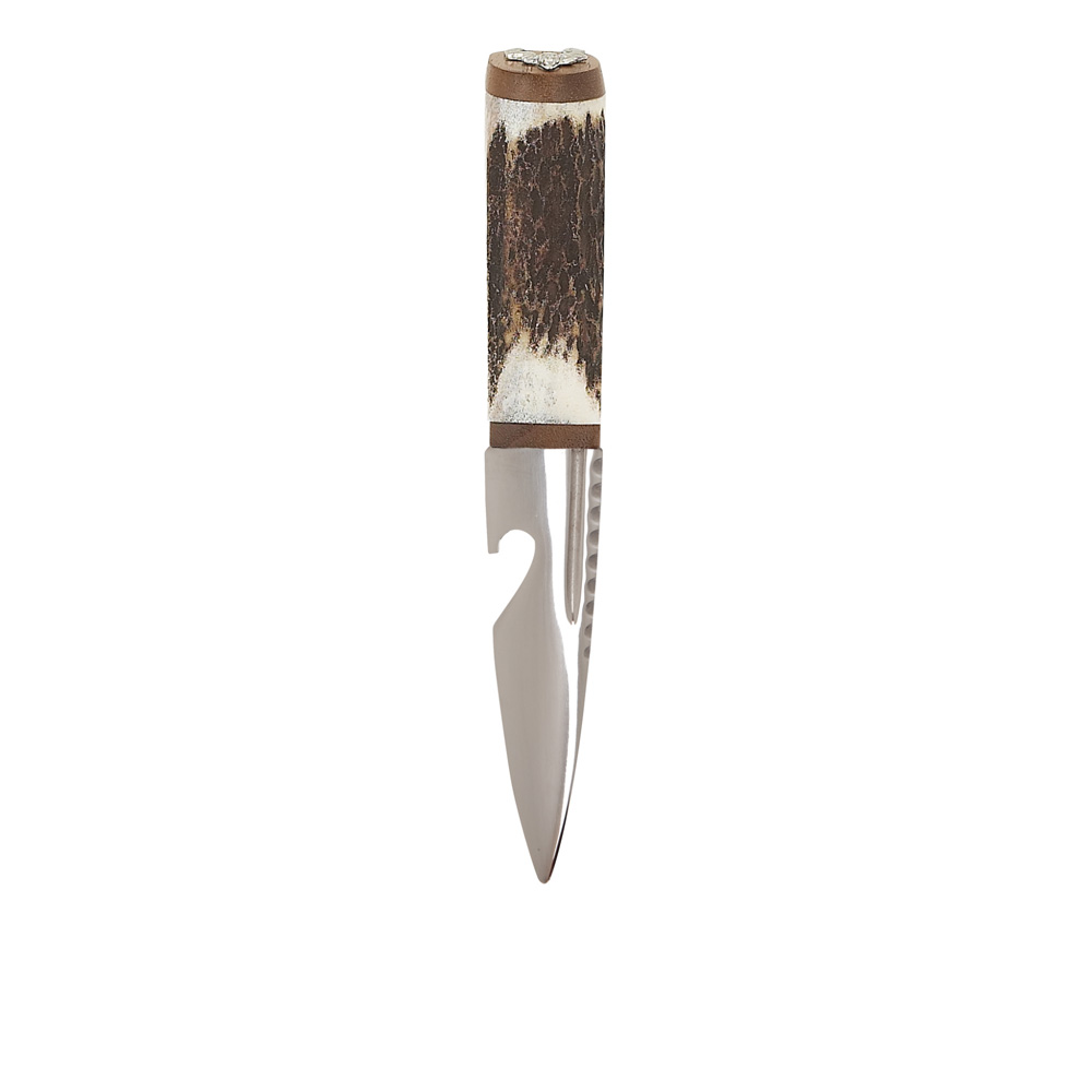 Staghorn Bottle Opener Sgian Dubh With Walnut