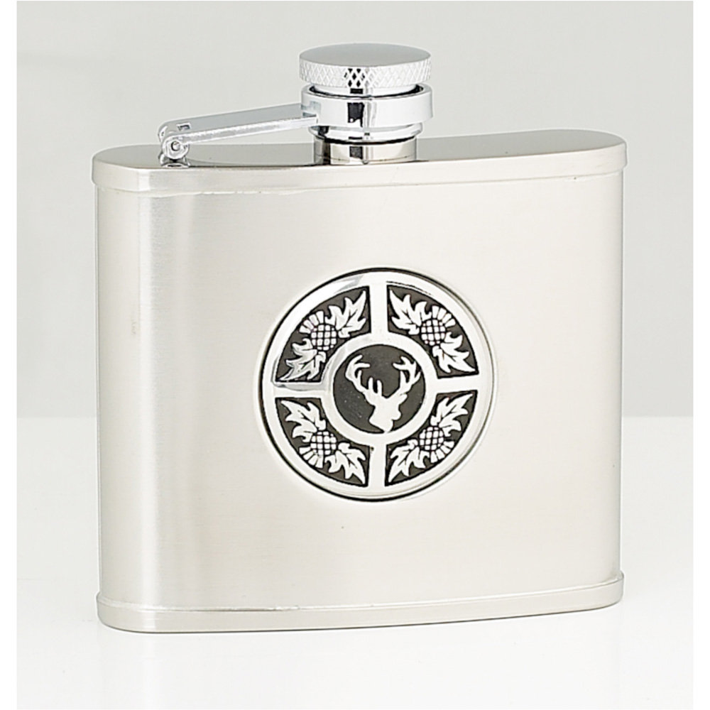 4oz Thistle & Stag Stainless Steel Flask