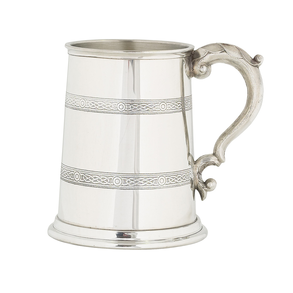 Celtic Pint Pewter Tankard