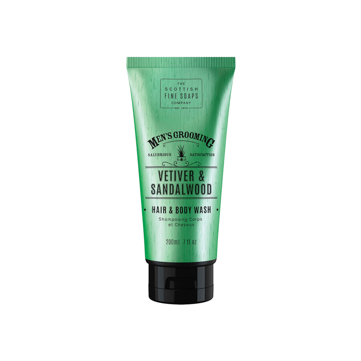 The Scottish Fine Soaps Company Men's Grooming Vetiver & Sandalwood Hair & Body Wash - Invigorating Cleanser