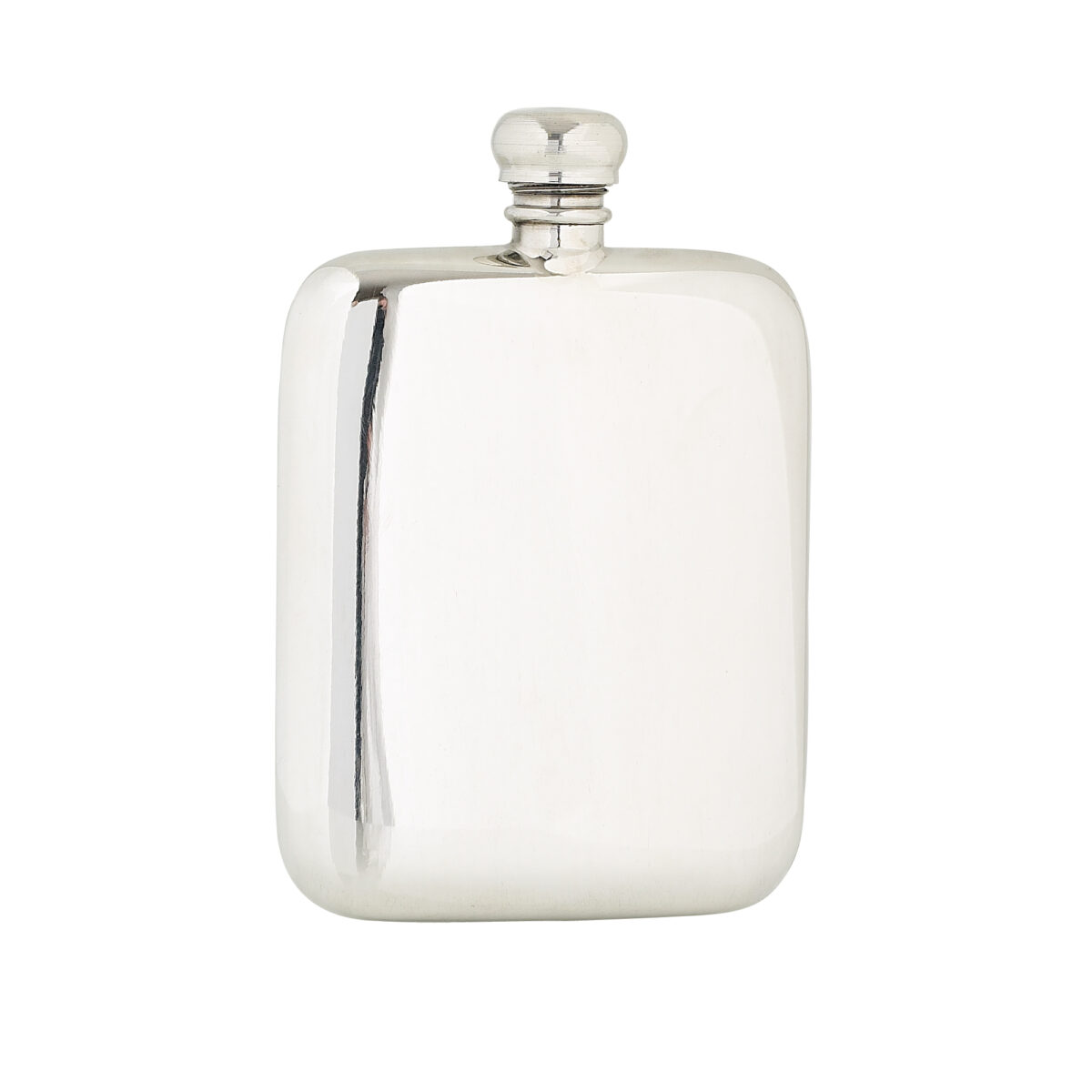 4oz Plain Pewter Flask