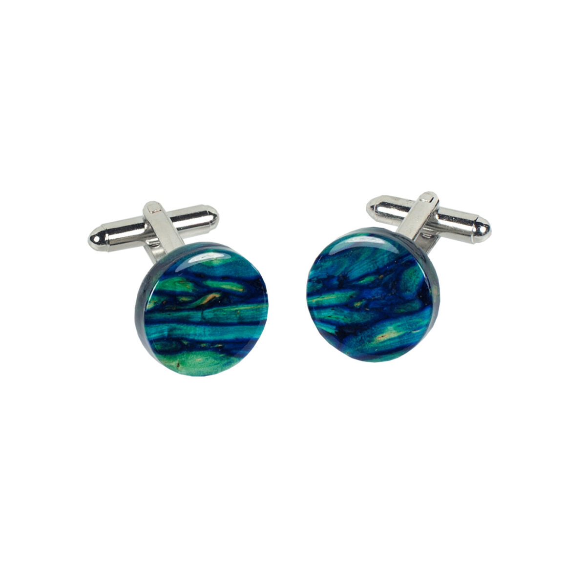 Round Heathergems Cufflinks