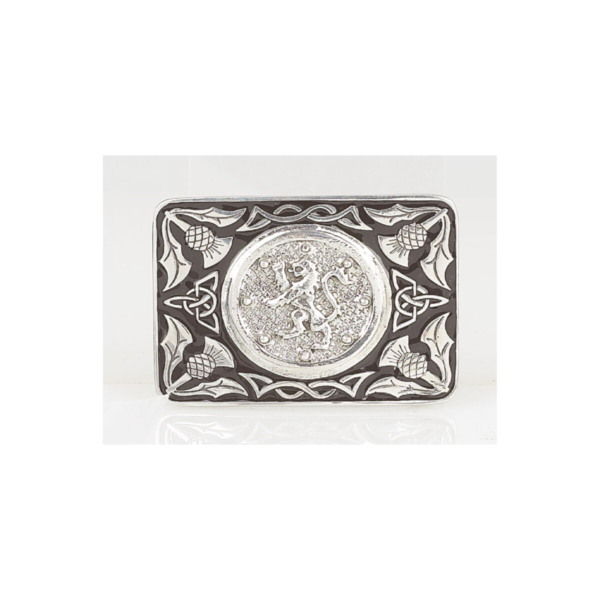 Lion Rampant Enamel Belt Buckle