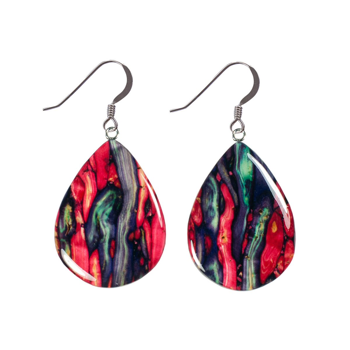 Large Teardrop Drop Earrings