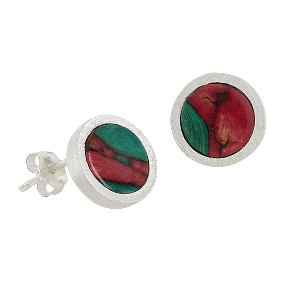 Ness Satin Stud Earrings