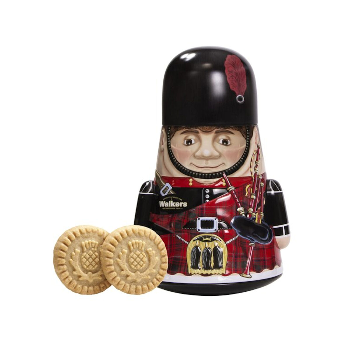 Walkers Shortbread Wobbly Piper Keepsake Tin