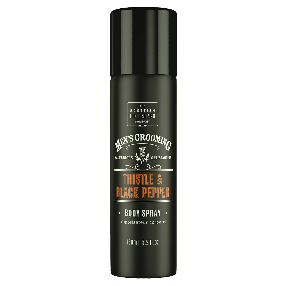 The Scottish Fine Soaps Company Men's Grooming Thistle And Black Pepper Body Spray - Fragrance for Men