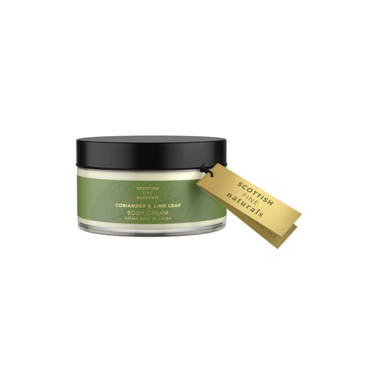 Scottish Fine Naturals Coriander & Lime Leaf Body Cream - Hydrating Skincare