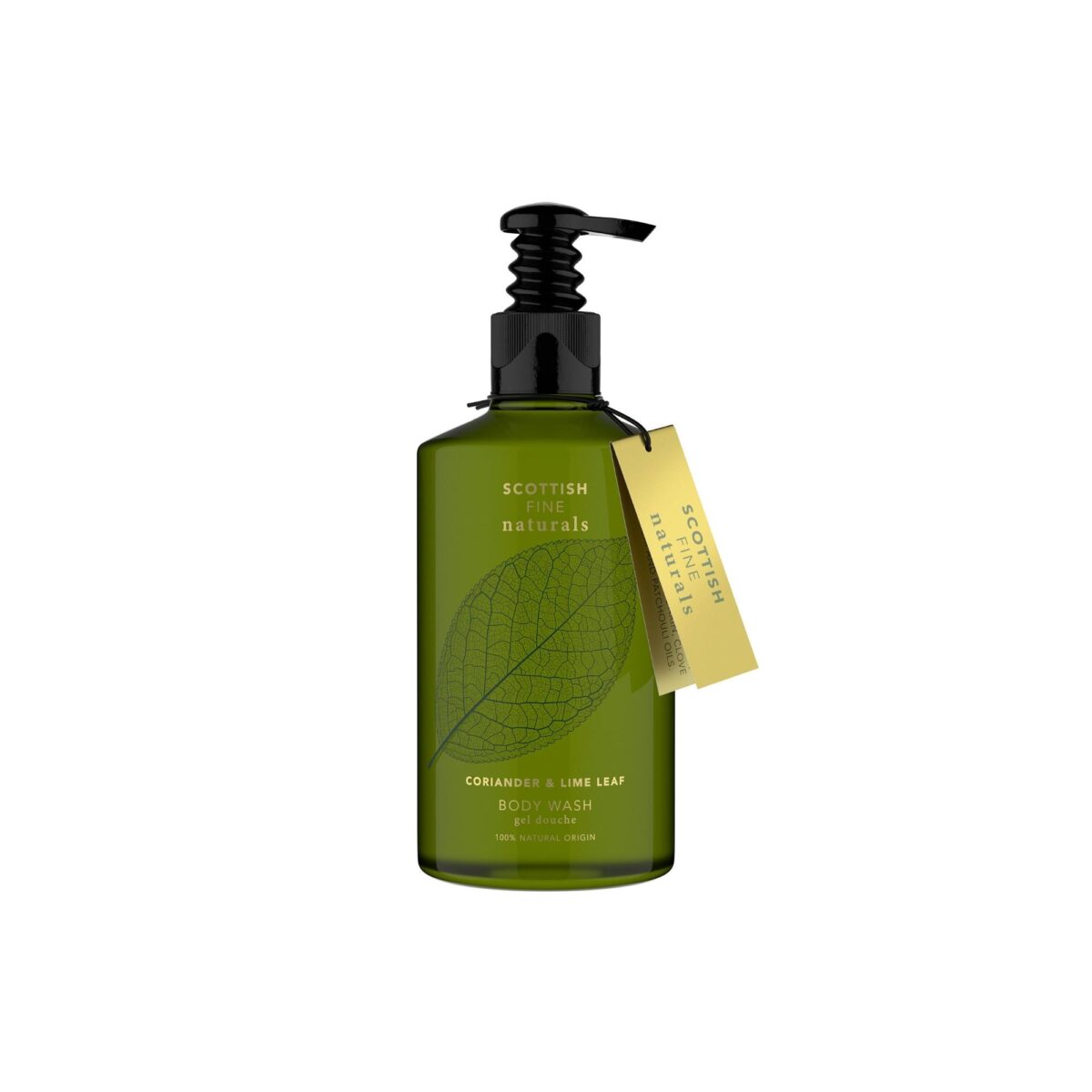 Scottish Fine Naturals Coriander & Lime Leaf Body Wash - Refreshing Cleansing