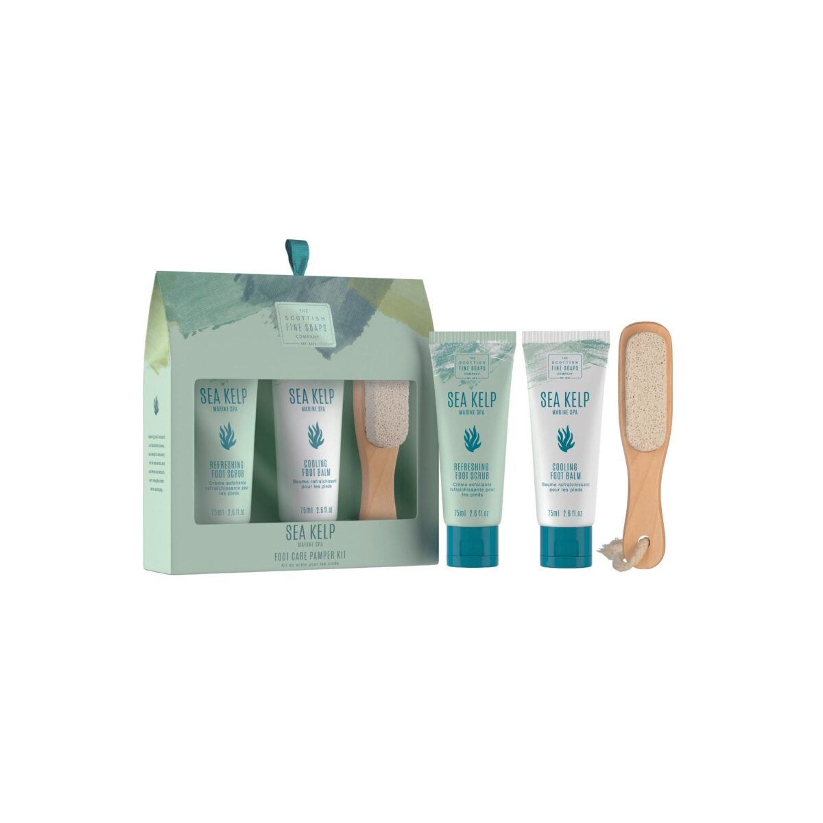 The Scottish Fine Soaps Company Sea Kelp Marine Spa Footcare Pamper Kit - Rejuvenating Foot Care