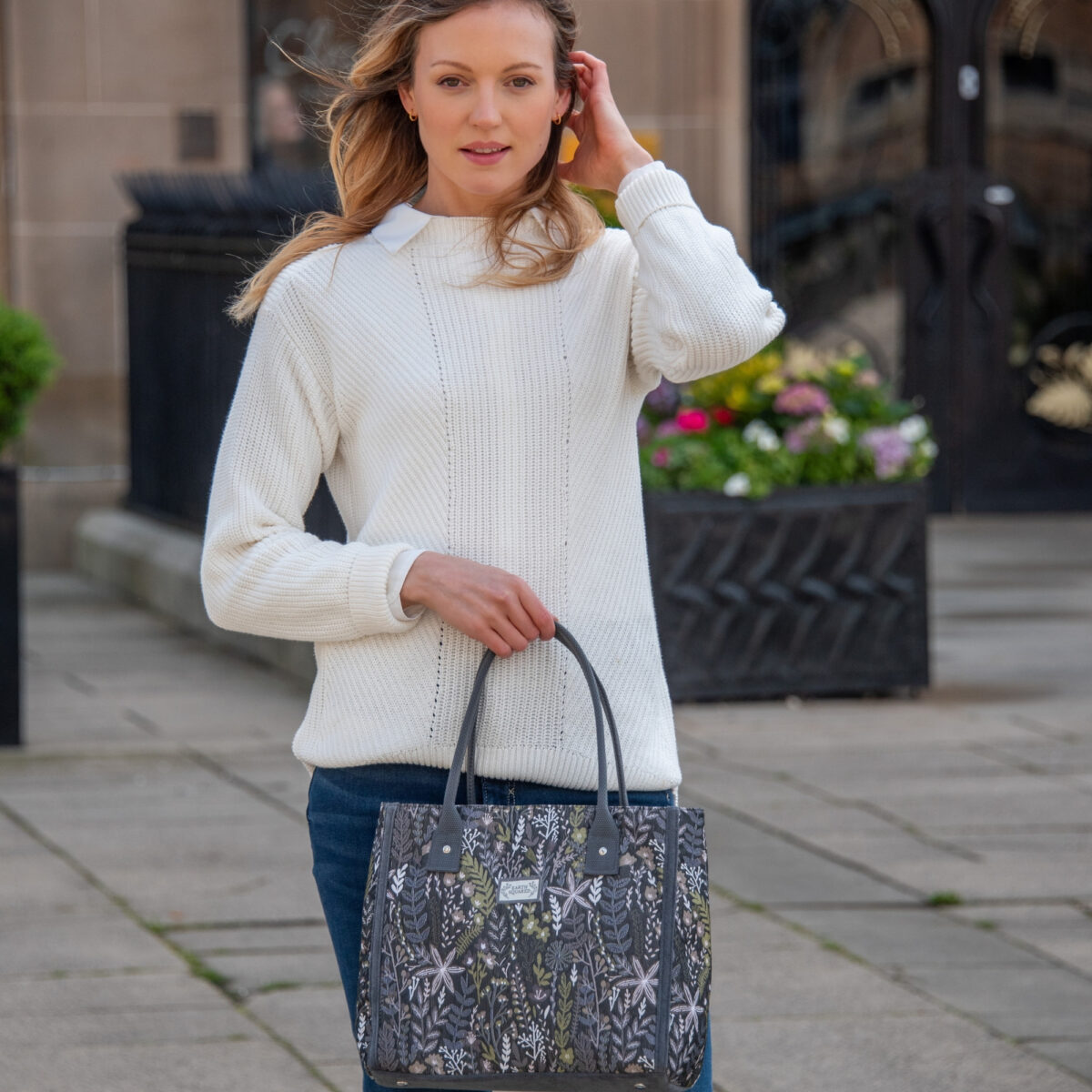 Stylish Autumn Jacquard Tote Bag from Earth Squared